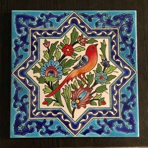کاشی گل و مرغ طرح 7