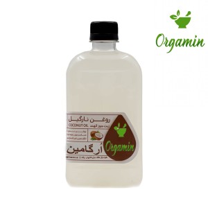 روغن نارگیل پرس سرد نیم لیتری