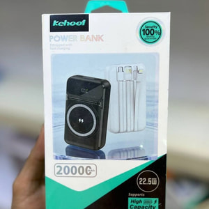 پاوربانک فست شارژ ۲۰۰۰۰ میلی‌آمپر ساعت کیهول مدل KEHOOL KH-H40C با توان ۲۲.۵ وات