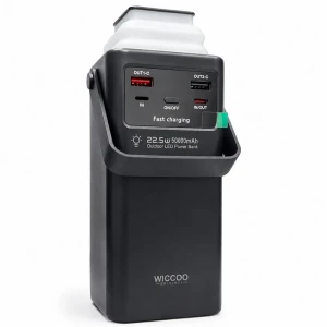 پاوربانک فست شارژ ۵۰۰۰۰ میلی‌آمپر ساعت ویکو مدل WICCO WP-50 با توان ۲۲.۵ وات