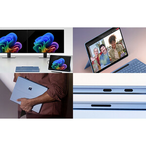تبلت 13 اینچی مایکروسافت مدل Surface Pro 11-Snapdragon X Elite OLED ظرفیت 512 گیگابایت و رم 16 گیگابایت به همراه کیبورد Surface Pro Copilot و قلم Slim Pen 2