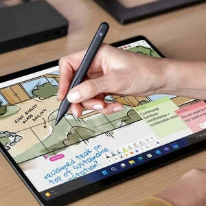 تبلت 13 اینچی مایکروسافت مدل Surface Pro 10-Core Ultra 7 165U ظرفیت 1 ترابایت و رم 64 گیگابایت به همراه کیبورد Surface Pro Copilot و قلم Slim Pen 2