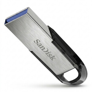 فلش مموری سن دیسک مدل CZ73 ظرفیت 32 گیگابایت با بدنه فلزی، رابط USB 3.0 و سرعت انتقال 150 مگابایت بر ثانیه، سازگار با ویندوز و مک و مناسب موبایل، تبلت، لپ‌تاپ و تلویزیون