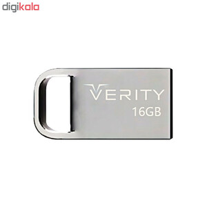 فلش مموری وریتی مدل V813 ظرفیت 16 گیگابایت، رابط USB 2.0 Type-A، بدنه فلزی، طراحی بندانگشتی، سازگار با موبایل، تبلت، کامپیوتر و تلویزیون، سرعت انتقال 20 مگابایت بر ثانیه