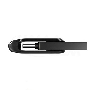 فلش مموری سن دیسک مدل Ultra Dual Drive ظرفیت 128 گیگابایت با طراحی دو کانکتوره USB و Type-C و وزن 10 گرم