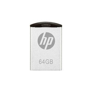 فلش مموری اچ‌پی مدل V222W ظرفیت 64 گیگابایت با بدنه فلزی مقاوم در برابر اثرانگشت و لک، مناسب انتقال فایل‌های حجیم و سازگار با ویندوز 7 تا 8.1
