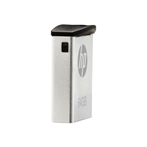فلش مموری اچ‌پی مدل V222W ظرفیت 64 گیگابایت با بدنه فلزی مقاوم در برابر اثرانگشت و لک، مناسب انتقال فایل‌های حجیم و سازگار با ویندوز 7 تا 8.1
