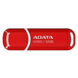 فلش مموری ای دیتا مدل UV150 ظرفیت 32 گیگابایت با رابط USB 3.2 Gen1، سرعت خواندن 90 مگابایت بر ثانیه، سرعت نوشتن 40 مگابایت بر ثانیه، طراحی درپوش‌دار و سازگار با ویندوز، مک و لینوکس
