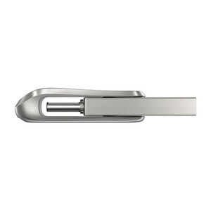 فلش مموری سن دیسک Ultra Dual Drive Luxe ظرفیت 512 گیگابایت با دو رابط USB 3.2 Type-C و Type-A، طراحی چرخشی، بدنه فلزی و سازگار با گوشی، تبلت، کامپیوتر و تلویزیون