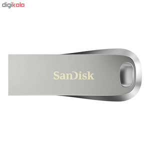 فلش مموری سن دیسک Ultra Luxe ظرفیت 64 گیگابایت با رابط USB 3.1 سرعت خواندن تا 150 مگابایت بر ثانیه، بدنه فلزی مقاوم، پشتیبانی از نرم‌افزار رمزگذاری اطلاعات