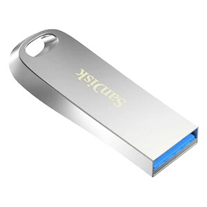 فلش مموری سن دیسک Ultra Luxe ظرفیت 64 گیگابایت با رابط USB 3.1 سرعت خواندن تا 150 مگابایت بر ثانیه، بدنه فلزی مقاوم، پشتیبانی از نرم‌افزار رمزگذاری اطلاعات