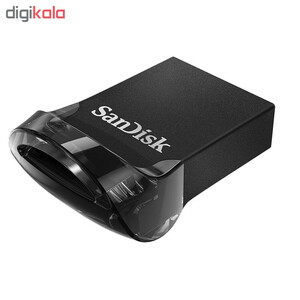 فلش مموری سن دیسک مدل ULTRA FIT USB 3.1 ظرفیت 64 گیگابایت با سرعت خواندن 130 مگابایت بر ثانیه، طراحی فوق کوچک، نرم‌افزار امنیتی SanDisk SecureAccess و بازیابی فایل RESCUEPRO Deluxe، مناسب ضبط خودرو و تلویزیون