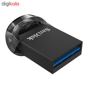 فلش مموری سن دیسک مدل ULTRA FIT USB 3.1 ظرفیت 64 گیگابایت با سرعت خواندن 130 مگابایت بر ثانیه، طراحی فوق کوچک، نرم‌افزار امنیتی SanDisk SecureAccess و بازیابی فایل RESCUEPRO Deluxe، مناسب ضبط خودرو و تلویزیون