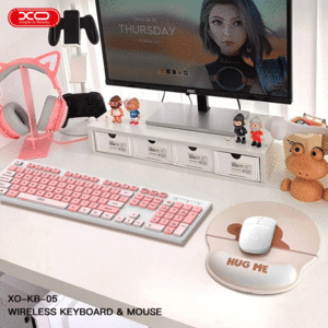 کیبورد و ماوس بی سیم ایکس او مدل KB-05