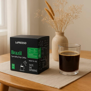 قیمت قهوه دمی برزیل لپرسو LePresso مدل LPCFFBRA بسته 8 عددی (دسته بندی چک شود)