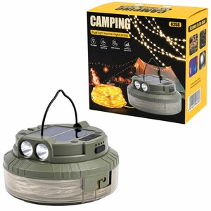 چراغ کمپینگ خورشیدی ریسه ای مدل 8258 با ریسه LED به طول 20 متر