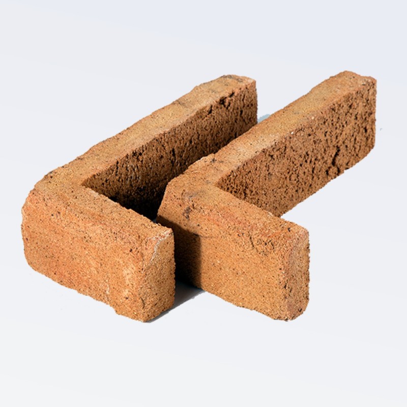آجر (پلاک) رستیک ال (L) شاموتی رندوم 6*10*24