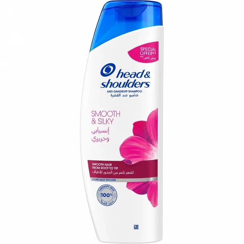 شامپو ضد شوره هد اند شولدرز مدل Smooth & Silky حجم 400 میلی لیتر