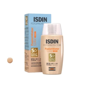 کرم ضد آفتاب رنگی ایزدین SPF 50 مدل FCL مناسب انواع پوست حجم 50 میلی لیتر
