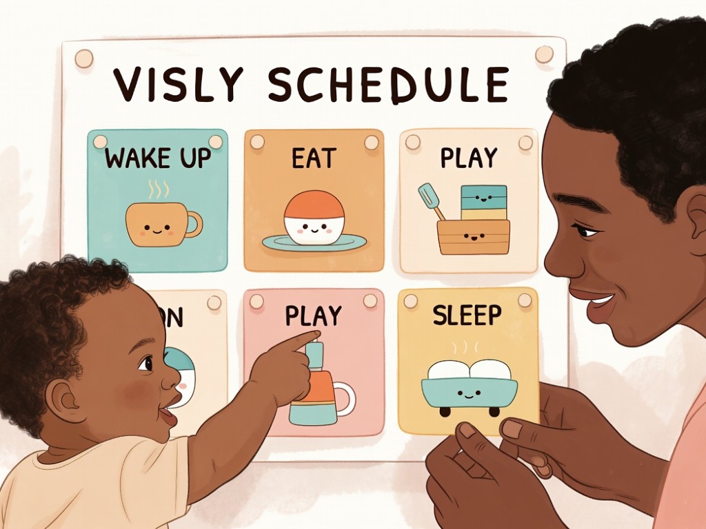 دانلود تقویم تصویری (Visual Schedule) برای روتین روزانه کودک اوتیسم