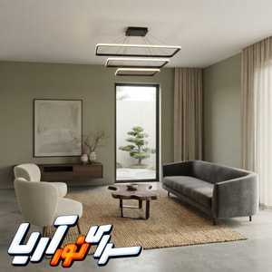 لوستر مستطیلی سه طبقه مدرن مدل MS3-B