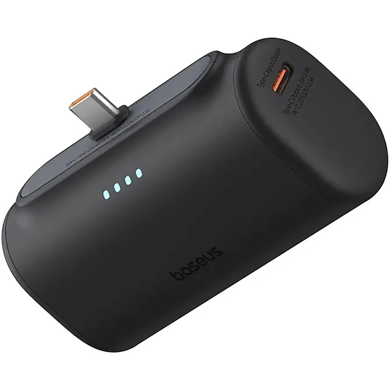 مینی پاوربانک فست شارژ 5000 تایپ‌سی 20 وات بیسوس Baseus P10068306113 PPWC05T - کپسولی