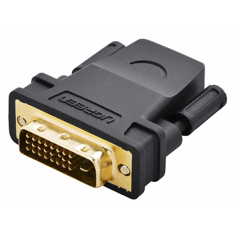 مبدل دی وی آی به اچ دی ام آی یوگرین Ugreen 20124 DVI 24+1 Male to HDMI Female Adapter