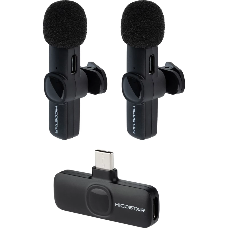 میکروفون یقه ای هایکواستار Hicostar مدل HS-MC521C با گیرنده USB-C