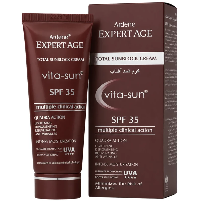 کرم ضد آفتاب بی رنگ آردن اکسپرتیج مدل Vita-Sun با SPF35 حجم 45ml