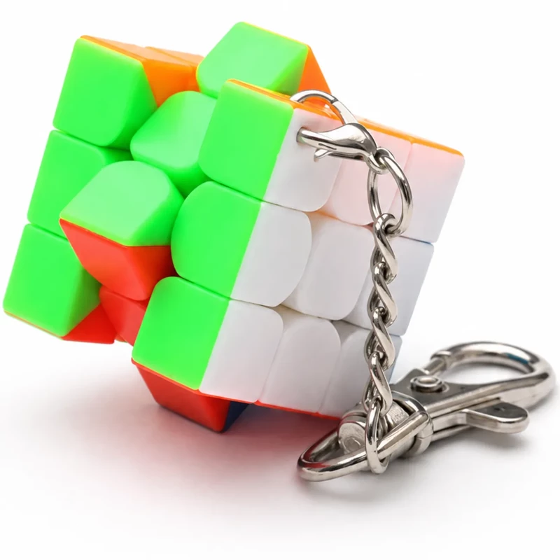 روبیک جاکلیدی 3x3 مویو MoYu مدل میلانگ مینی استیکرلس