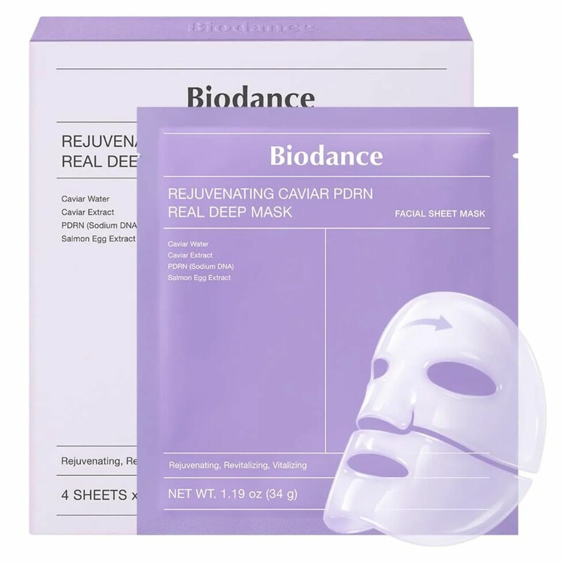 ماسک صورت بایودنس Biodance مدل Caviar PDRN Real Deep بسته 4 عددی