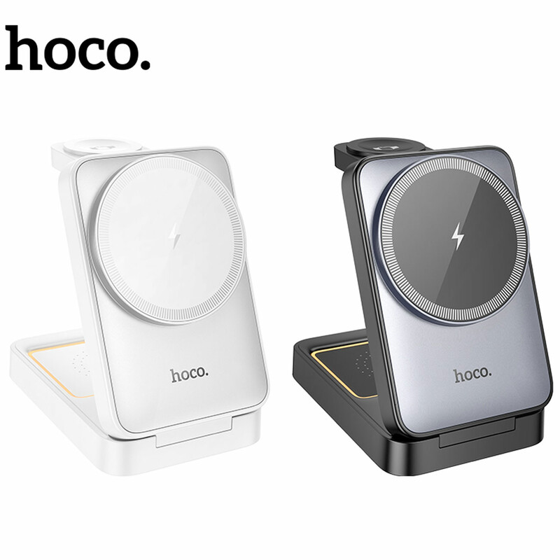 شارژر وایرلس سه کاره هوکو Hoco مدل CQ21 توان 15 وات