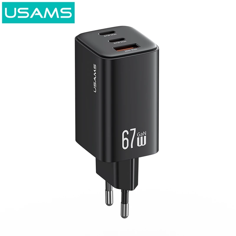 شارژر دیواری 67 وات یوسامز USAMS مدل CC265 سه پورت