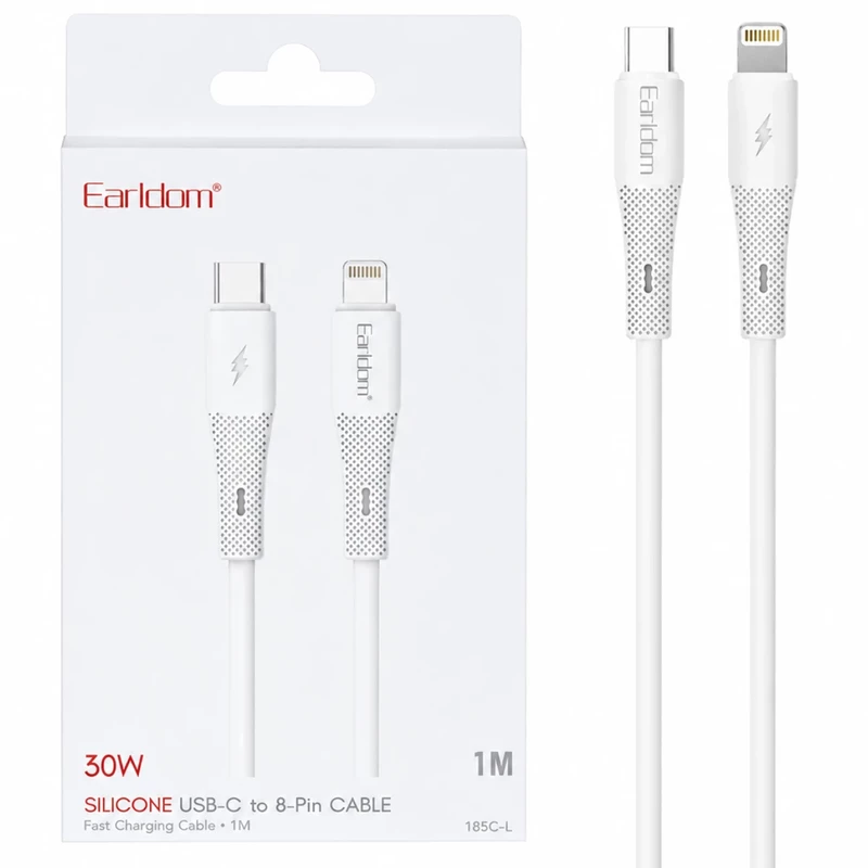 کابل تایپ سی به لایتنینگ ارلدام EC-185C-L توان 30 وات 1 متر