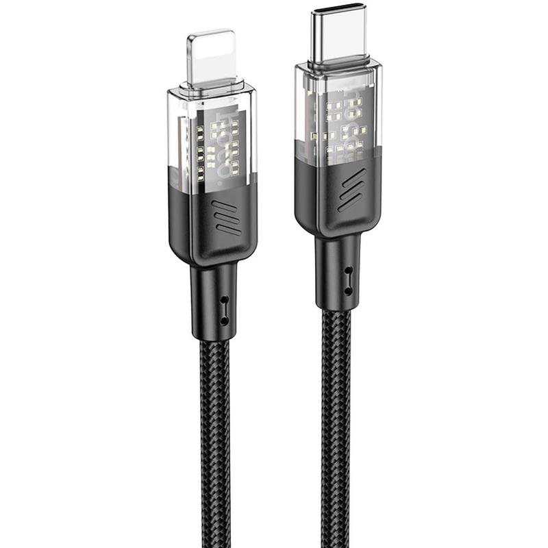 کابل تایپ سی به لایتنینگ هوکو Hoco مدل U129 توان 27 وات 1.2 متر