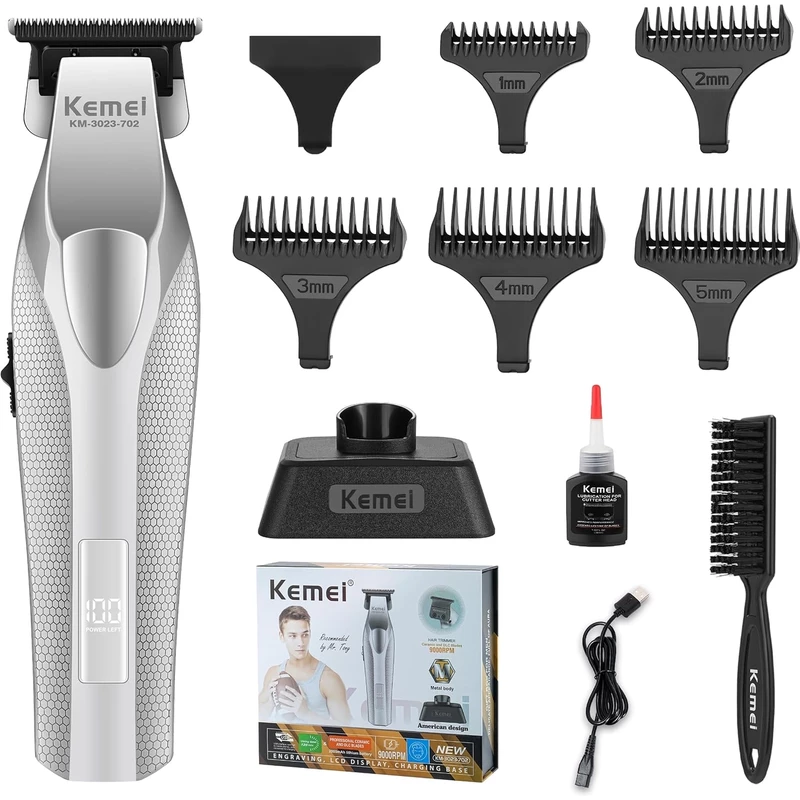 ماشین اصلاح سر و صورت کمی Kemei مدل KM-3023-702 شارژی