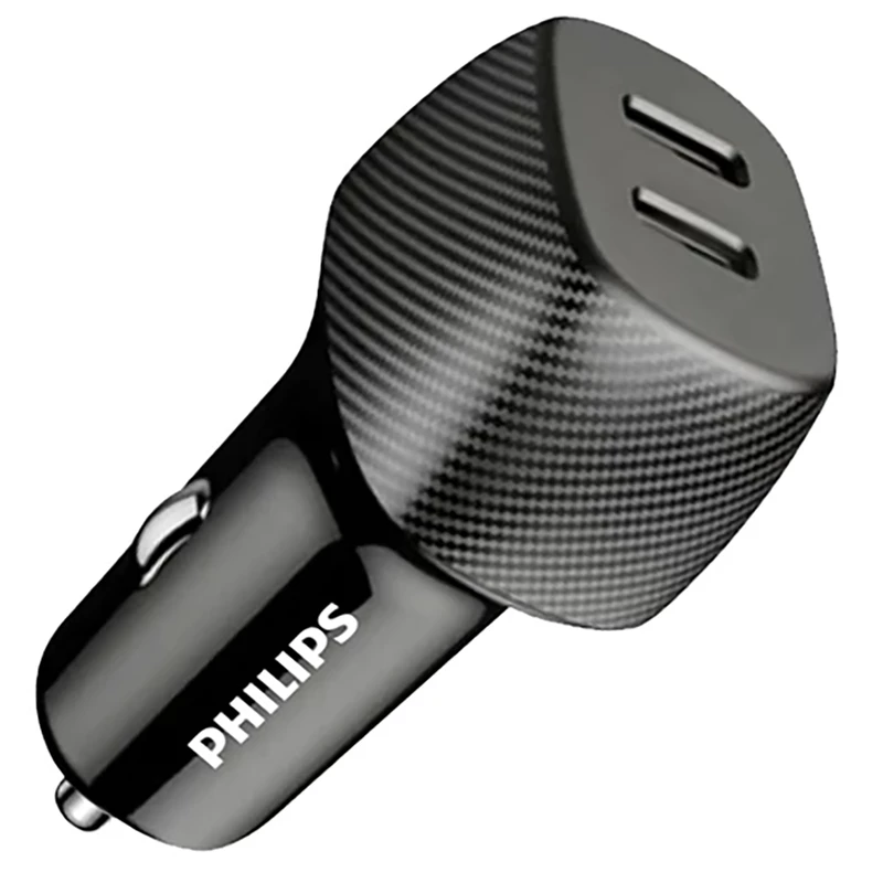 شارژر فندکی فست شارژ فیلیپس Philips مدل DLP5522C توان 60 وات