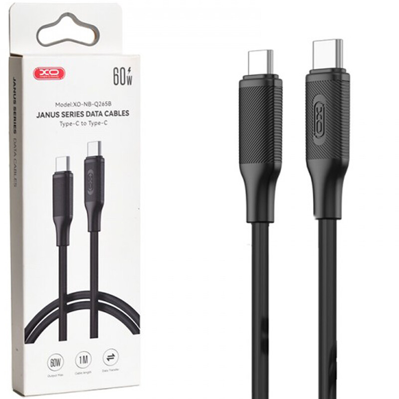 کابل تایپ‌ سی به تایپ‌ سی 60 وات یک متری ایکس‌او XO NB-Q265B
