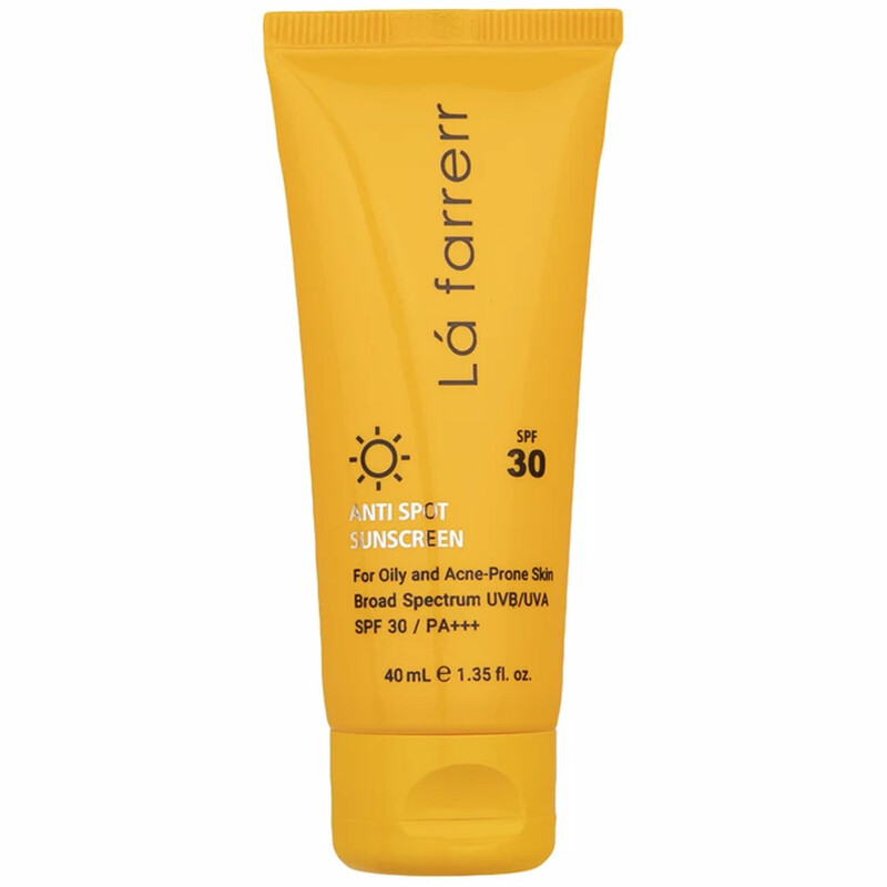 کرم ضد آفتاب و ضد لک بی رنگ لافارر با SPF30 سبک و مناسب پوست چرب 40ml