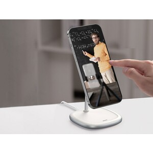 استند شارژر وایرلس بیسوس Baseus Swan Magnetic Desktop Bracket Wireless Charger