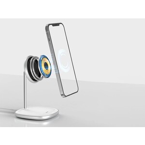 استند شارژر وایرلس بیسوس Baseus Swan Magnetic Desktop Bracket Wireless Charger