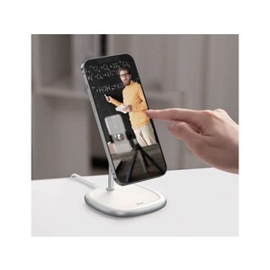 استند شارژر وایرلس بیسوس Baseus Swan Magnetic Desktop Bracket Wireless Charger