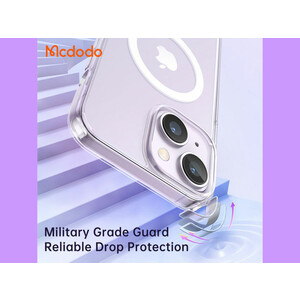 قاب محافظ نیمه شفاف مگ سيف مک دودو مدل Mcdodo Crystal PC-3090 Apple iPhone 14