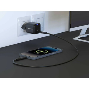 قیمت شارژر دیواری تایپ سی فوق فشرده 20 وات پاورولوژی Powerology Ultra-Compact 20W GaN PD Charger