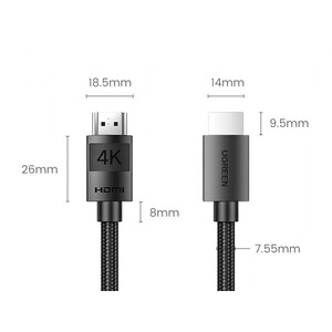 کابل اچ دی ام آی یوگرین Ugreen HD119 40108 HDMI Male To Male Cable 30M