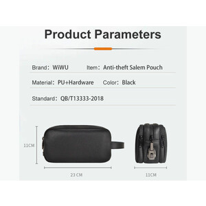 کیف لوازم جانبی دارای قفل رمزدار ویوو WIWU Anti-Theft Salem Pouch