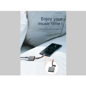 مبدل لایتنینگ به لایتنینگ و درگاه صدا ویوو Wiwu LT08 Lightning To Lightning & 3.5mm Audio Converter