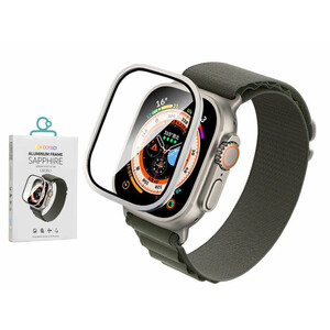 محافظ صفحه نمایش اپل واچ اولترا 49 میلی متری با قاب آلیاژ تیتانیوم کوتتسی Coteetci iWatch ultra film 49mm 24011