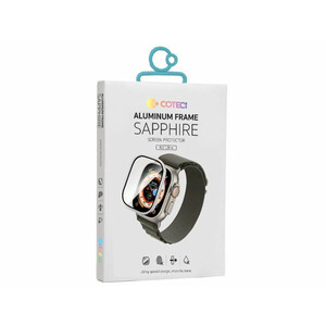 قیمت محافظ صفحه نمایش اپل واچ اولترا 49 میلی متری با قاب آلیاژ تیتانیوم کوتتسی Coteetci iWatch ultra film 49mm 24011