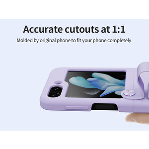 خرید قاب سامسونگ زد فیلیپ 5 نیلکین Nillkin Flex Flip Finger Strap liquid silicone phone case for Samsung Galaxy Z Flip 5